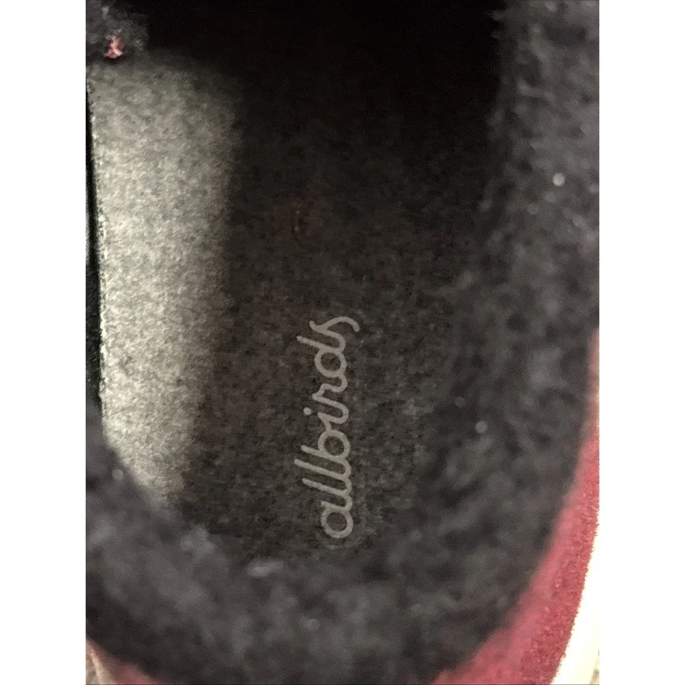 Allbirds Women's Wool Runner Up Mizzle‎ Fluff High Top Sneakers Shoes sz 9 Wine